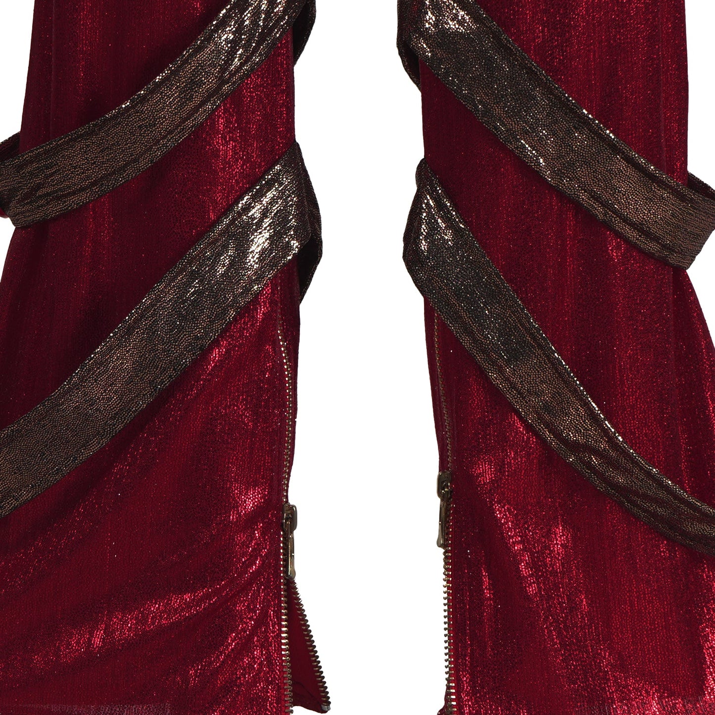 Red Princess Dress Movie 5 PU Leather Jacket Skirt and Pants Full Set for Girls Women Halloween Carnival