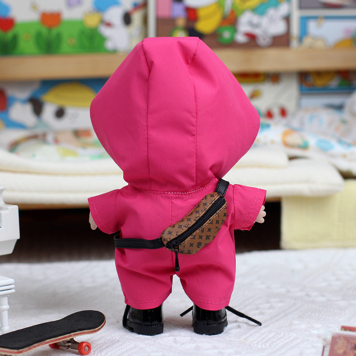 6.7″ Labubu Plush Cute Monster Labubu Keychain Toffee Vinyl Plush Pendant