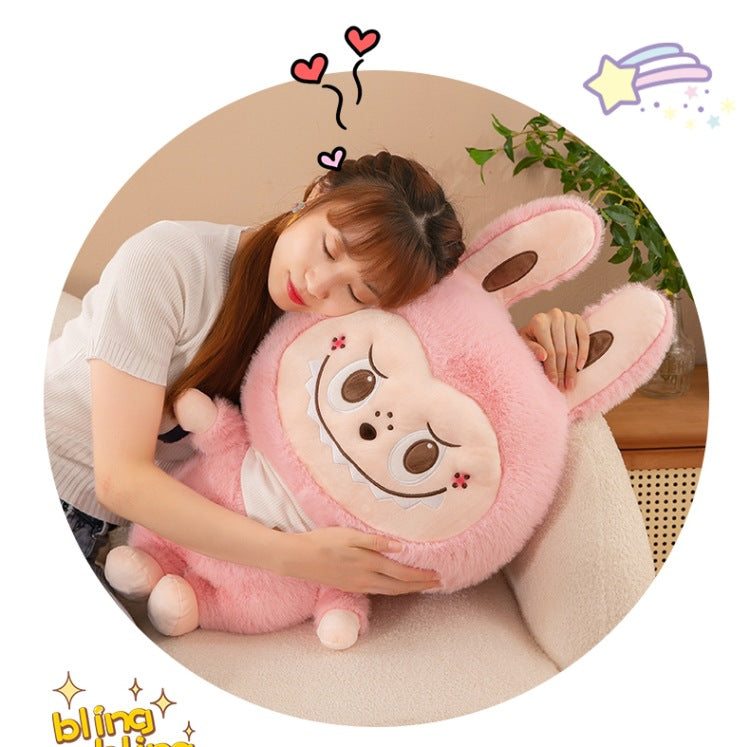 23″ Labubu Plush Toy Big Adorable Labubu Doll The Monsters with Bunny Ear