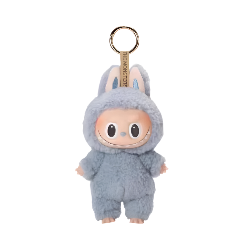6.7" Labubu Keychain Plush Doll Toy Exciting Macaron Vinyl Face Labubu Plush Keychains