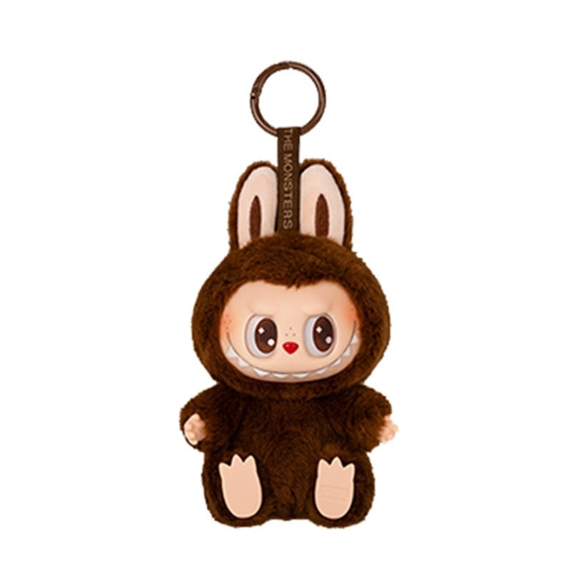 5.91" Labubu The Monster Vinyl Plush Doll Pendant 2nd Generation Have a Seat Labubu