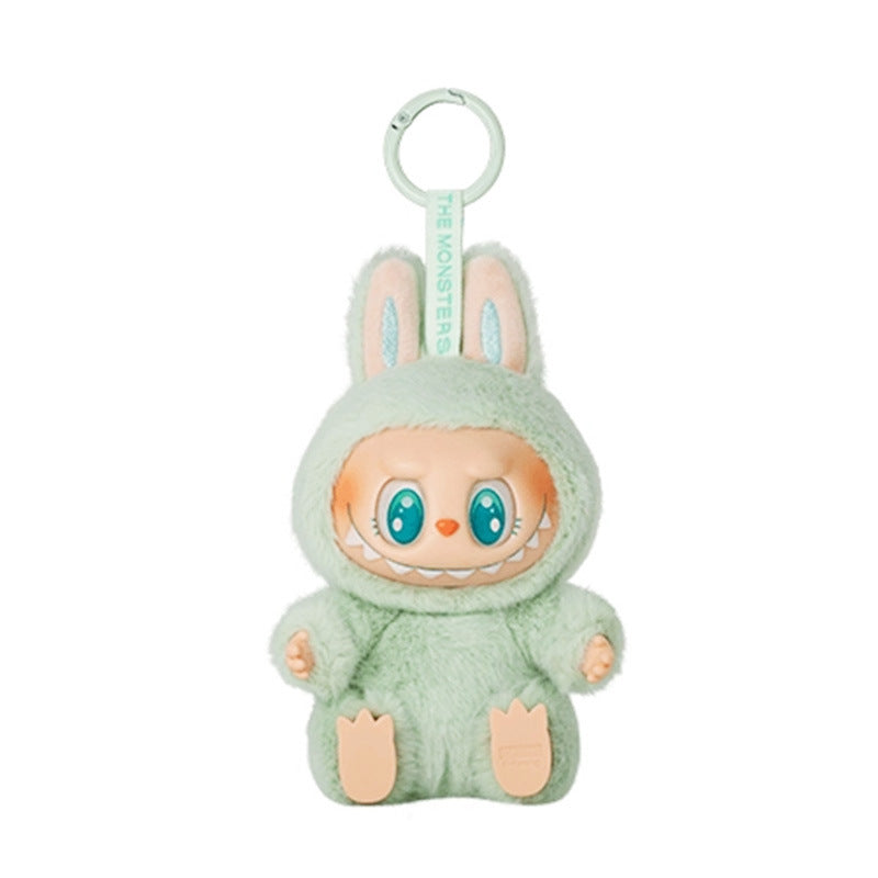 5.91" Labubu The Monster Vinyl Plush Doll Pendant 2nd Generation Have a Seat Labubu
