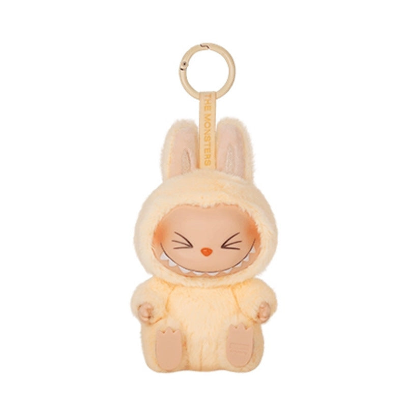 5.91" Labubu The Monster Vinyl Plush Doll Pendant 2nd Generation Have a Seat Labubu