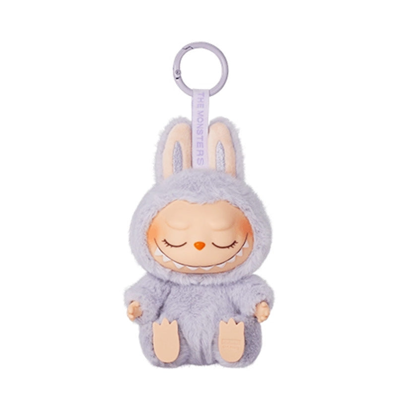 5.91" Labubu The Monster Vinyl Plush Doll Pendant 2nd Generation Have a Seat Labubu
