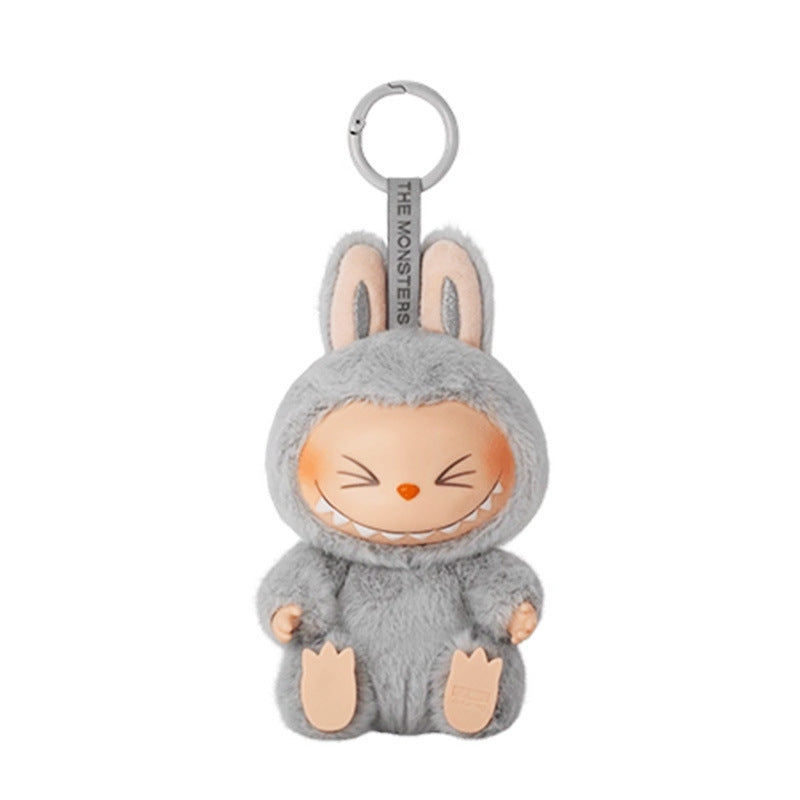 5.91" Labubu The Monster Vinyl Plush Doll Pendant 2nd Generation Have a Seat Labubu