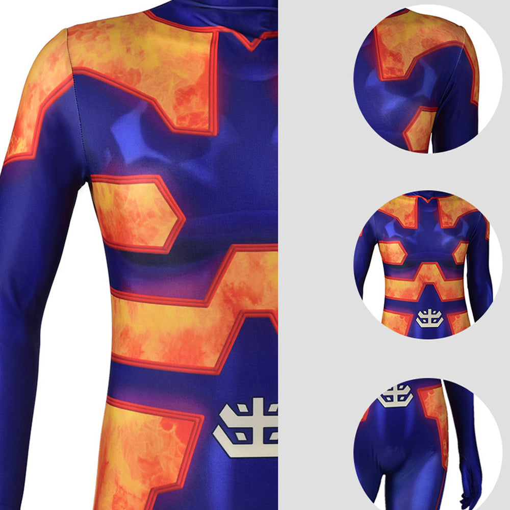 Kids Teens Endeavor Cosplay Costume Hero Jumpsuit for Dress Up and Halloween
