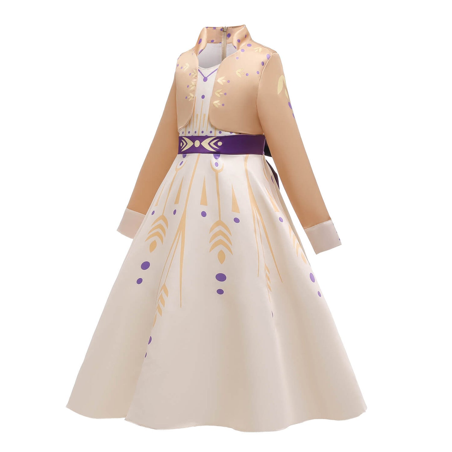 Kids Princess Aanna Dress Halloween Costume Girls Cosplay Party Dress with Accessories