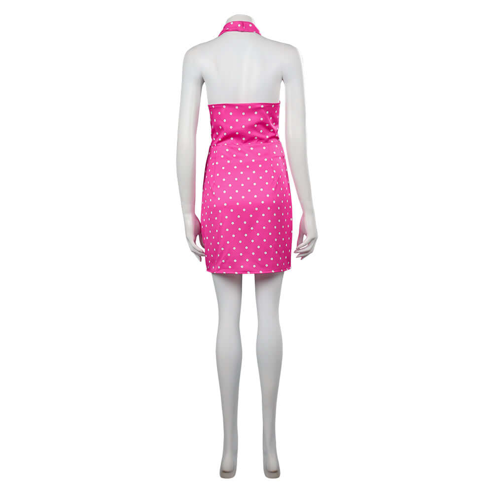 Barbara Movie Margot Robbie Pink Dress Party Carnival Dress Up Outfit