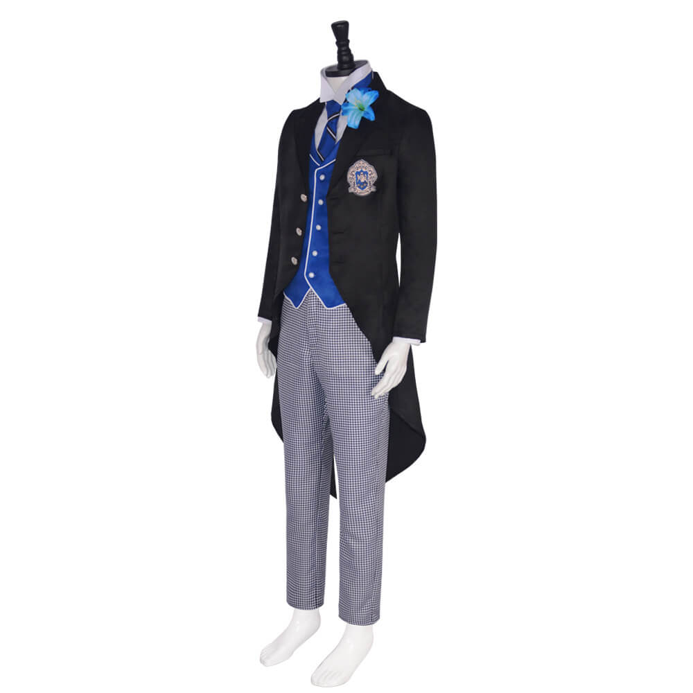 Adult Rorensu Burua Costume Public School Lawrence Bluewer Uniform Suit Cospaly Outfit