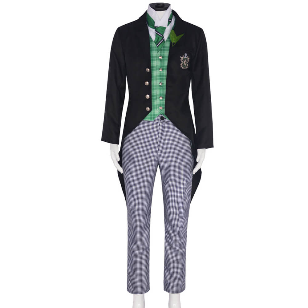 Adult Herman Greenhill Costume Green Lion Public School Uniform Herman Cosplay Outfit