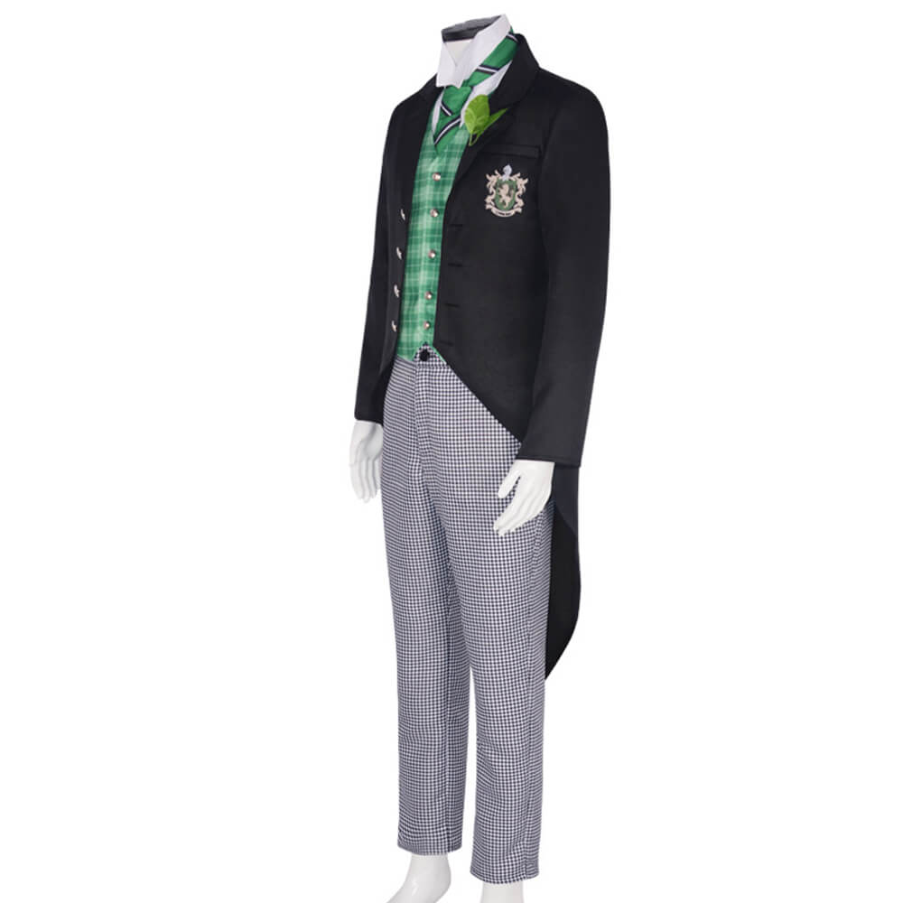 Adult Herman Greenhill Costume Green Lion Public School Uniform Herman Cosplay Outfit