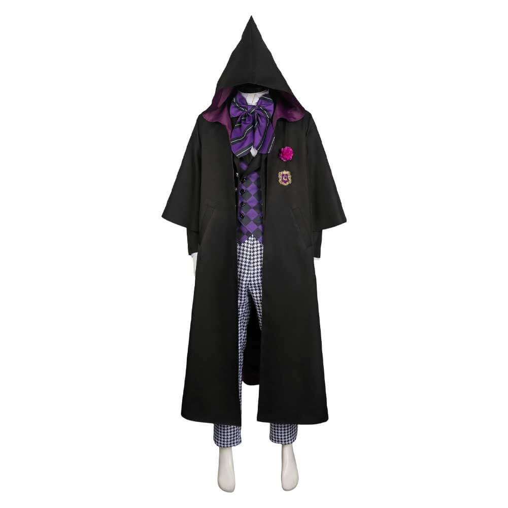 Adult Gregory Violet Costume School Uniform Hooded Gregory Cosplay Outfit for Dress Up Party
