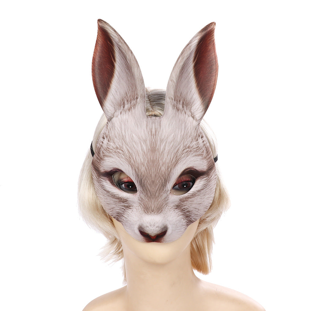 Adult Bunny Mask Unisex Rabbit Masquerade Mask Easter Bunny Costume Accessories
