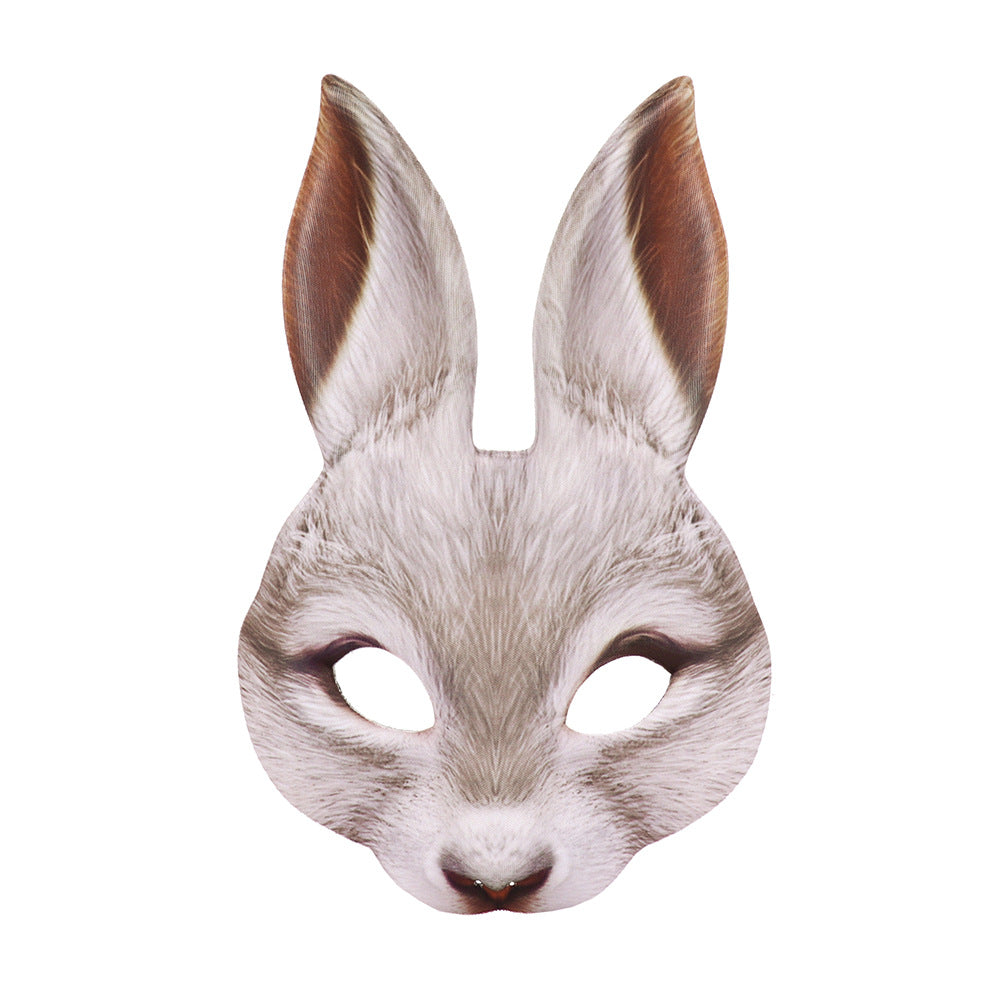 Adult Bunny Mask Unisex Rabbit Masquerade Mask Easter Bunny Costume Accessories