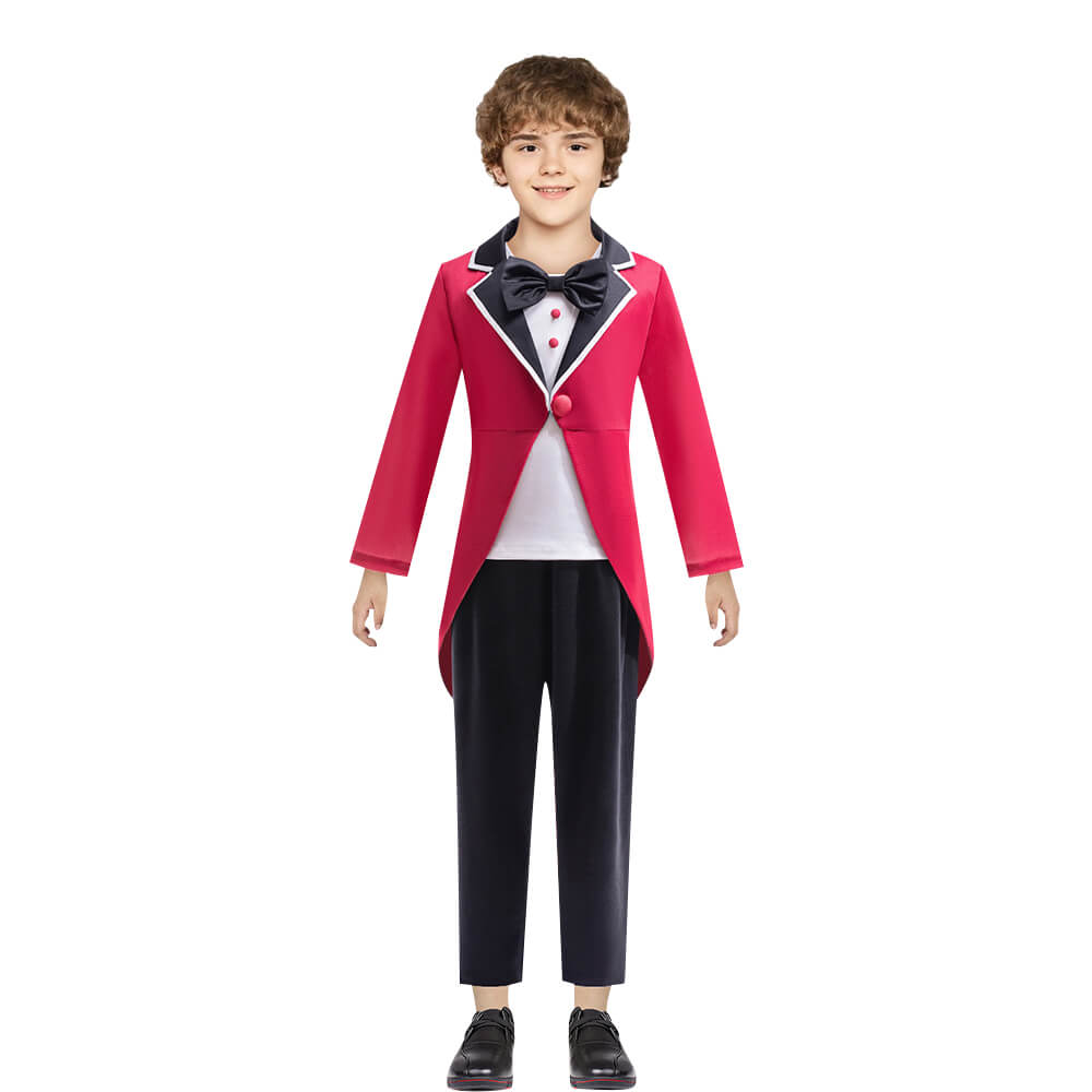 Kids Caine Costume Circus Three-Piece Cosplay Outfit Caine Shirt Tops and Pants Suit