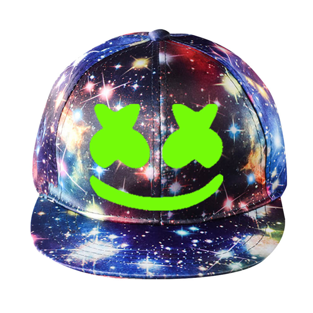 DJ Marshmallow Cap Hip Hop Baseball Hat Halloween Costume Accessory