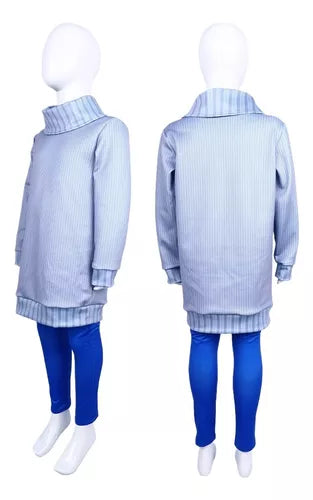 Kids Sadness Costume Halloween Cosplay Tunic and Pants Party Dress Up Outfits