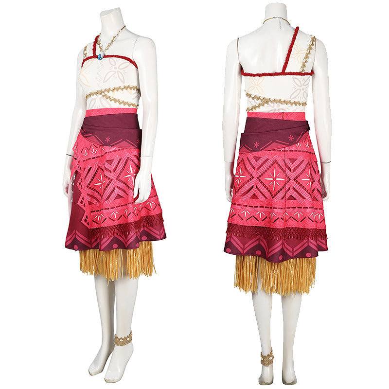 Moanna Costume Moanna 2 Cosplay Full Set Princess Moanna Adventure Outfit 5PCS Suit