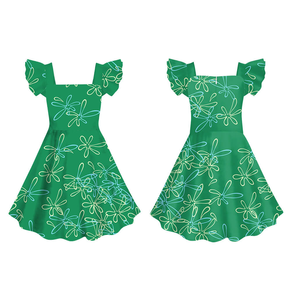 Kids Joy Dress Disgust Movie Cosplay Costume Party Dress Role Play Birthday Dress