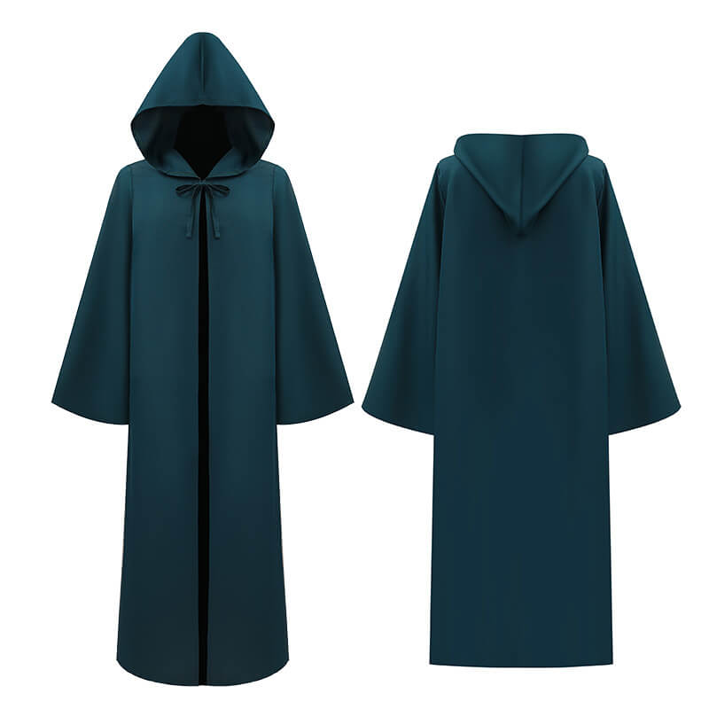 Jedi Robes Adult Teens Knight Cloaks Black Brown Hooded Cape Cosplay Costume
