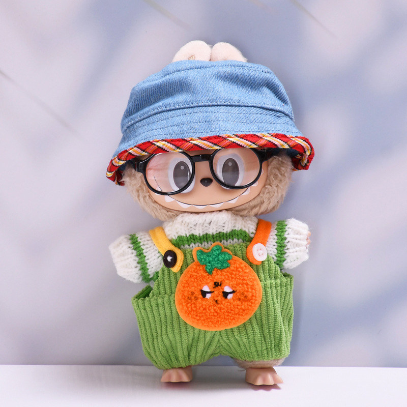 6.7" Labubu Doll with Clothes The Monster Toffee Plush Clothing Full Set