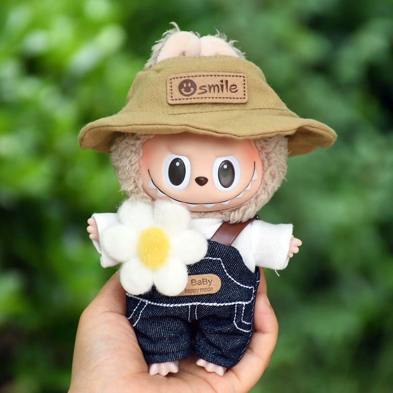 6.7" Labubu Doll with Clothes The Monster Toffee Plush Clothing Full Set
