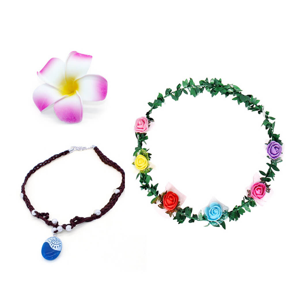 Disfraz de Princesa Moanna para Mujeres y Niñas, Disfraz de Cosplay Polinesio, Atuendos para Vestir en la Playa