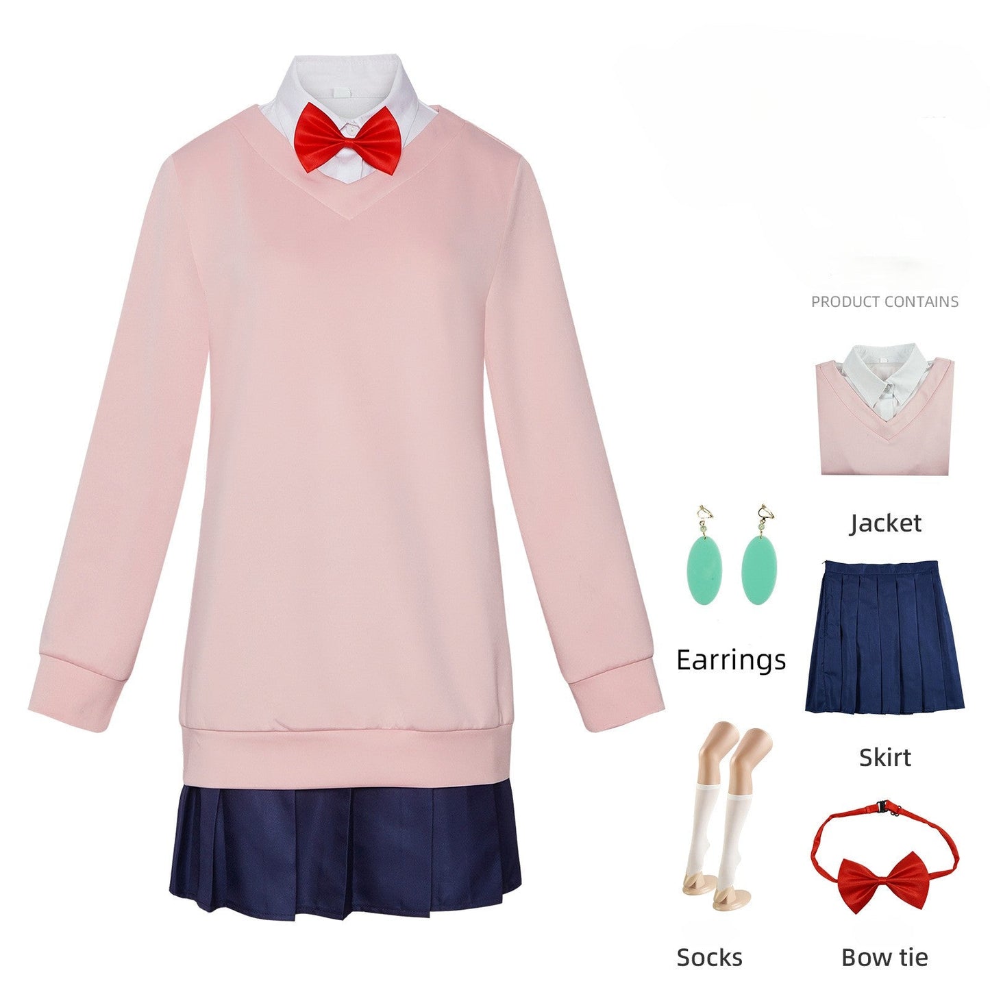 Dandadan Momo Ayase Cosplay Costumes For Signature Japanese School Uniform Look