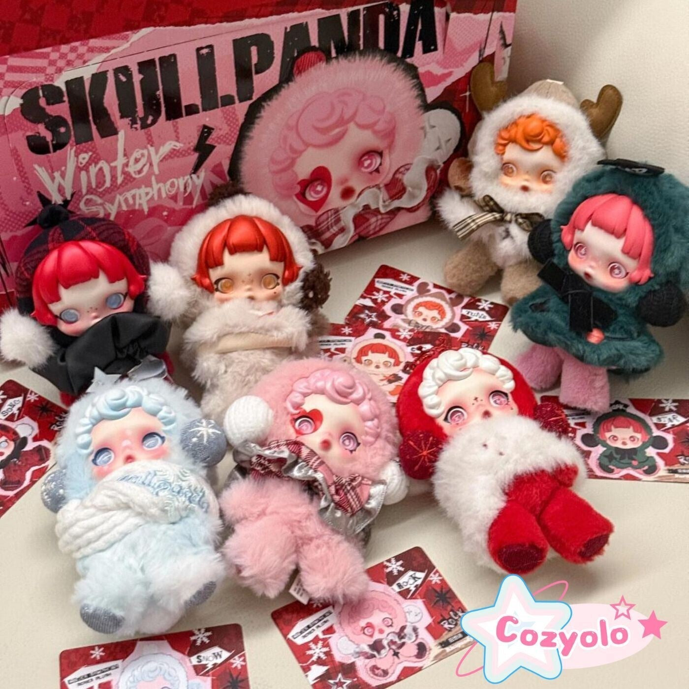 5.3'' Soft Vinyl Plush Toy Winter Symphony Series Bag Pendant Holiday Gifts