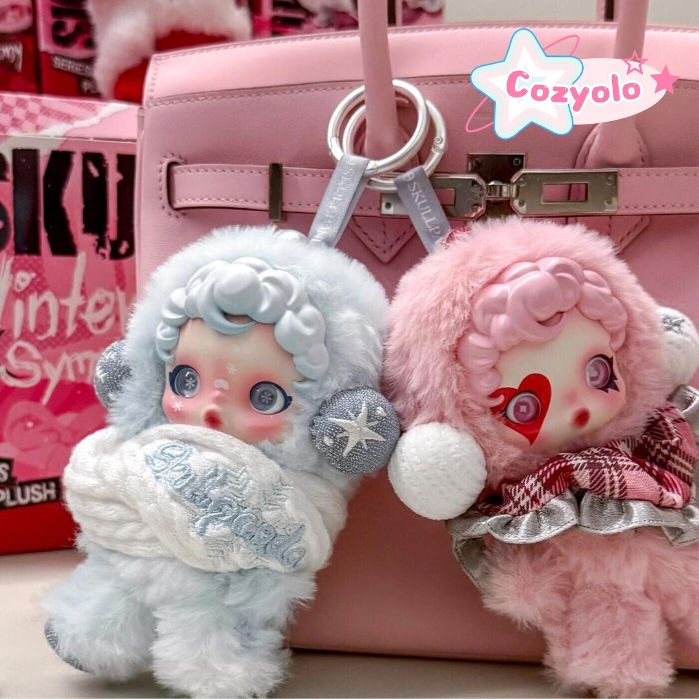 5.3'' Soft Vinyl Plush Toy Winter Symphony Series Bag Pendant Holiday Gifts
