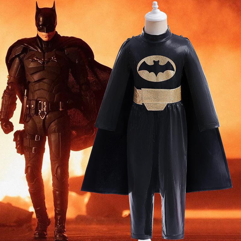 Kids' Black Batman Hero Costume