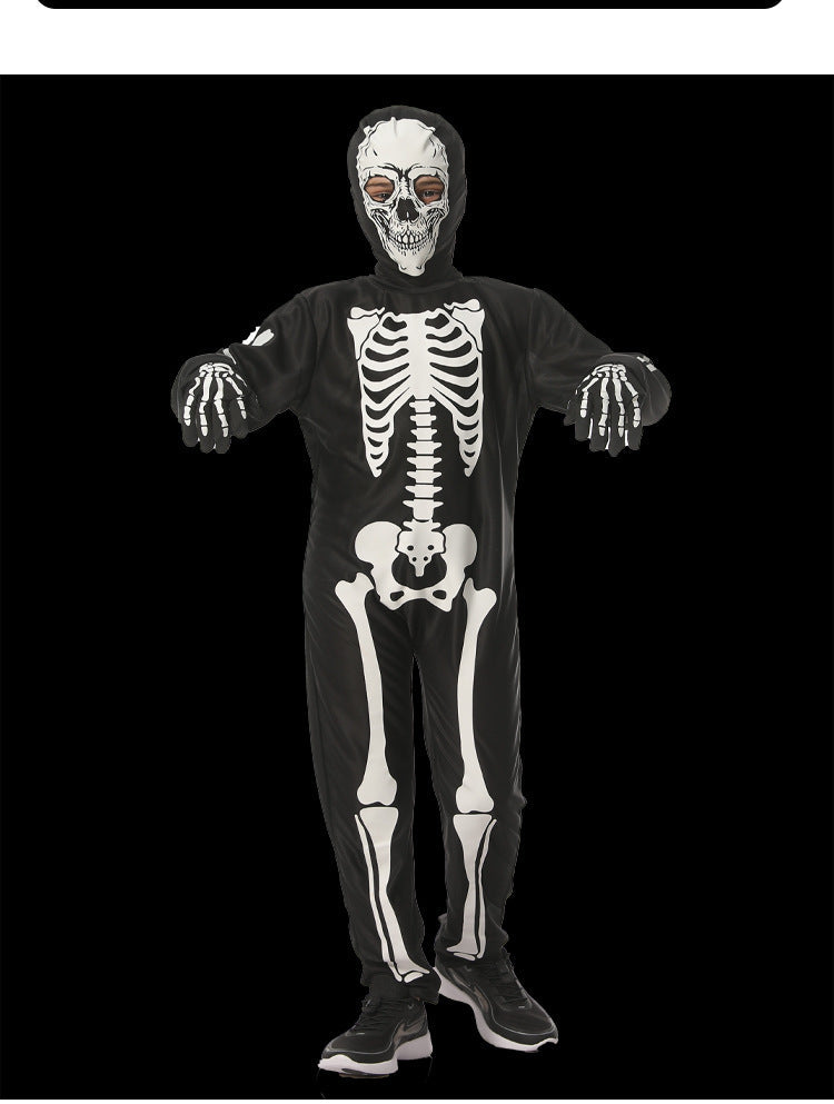 Halloween Glow-in-the-Dark Skull Costume for Kids