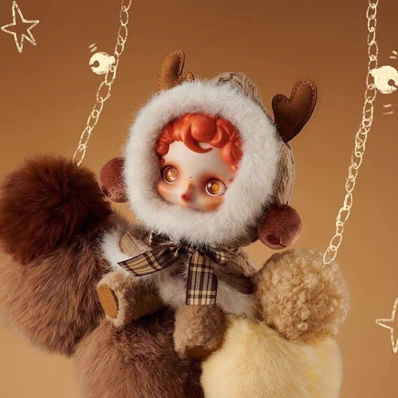 5.3'' Soft Vinyl Plush Toy Winter Symphony Series Bag Pendant Holiday Gifts