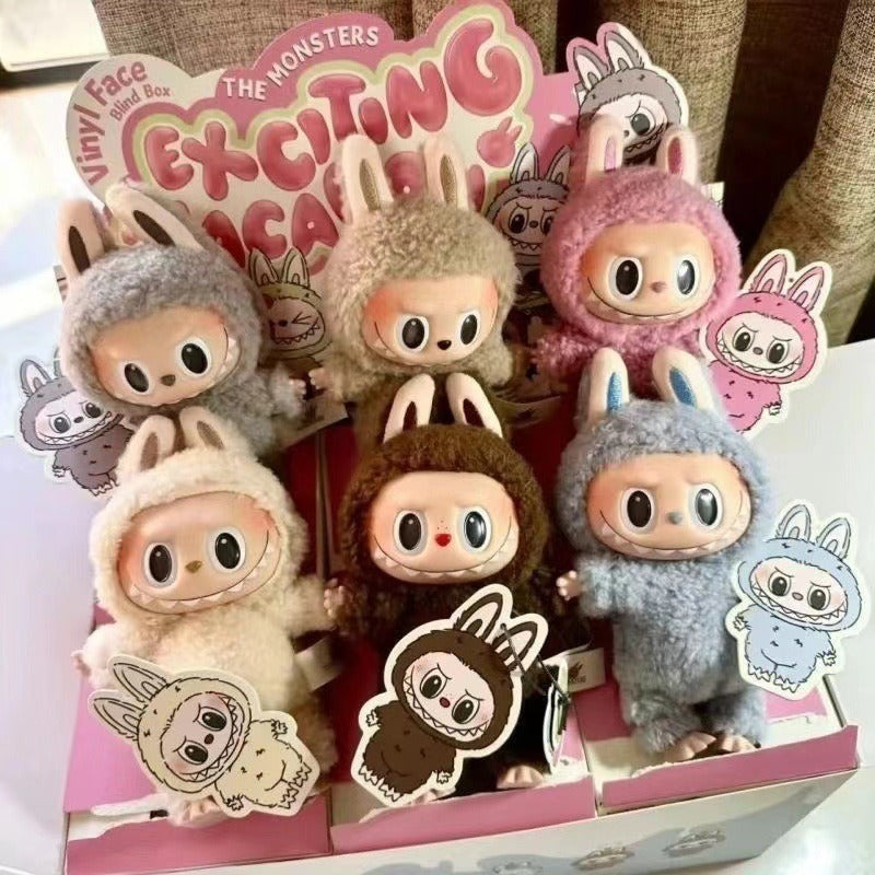 6.7″ Labubu Plush Cute Monster Labubu Keychain Toffee Vinyl Plush Pendant