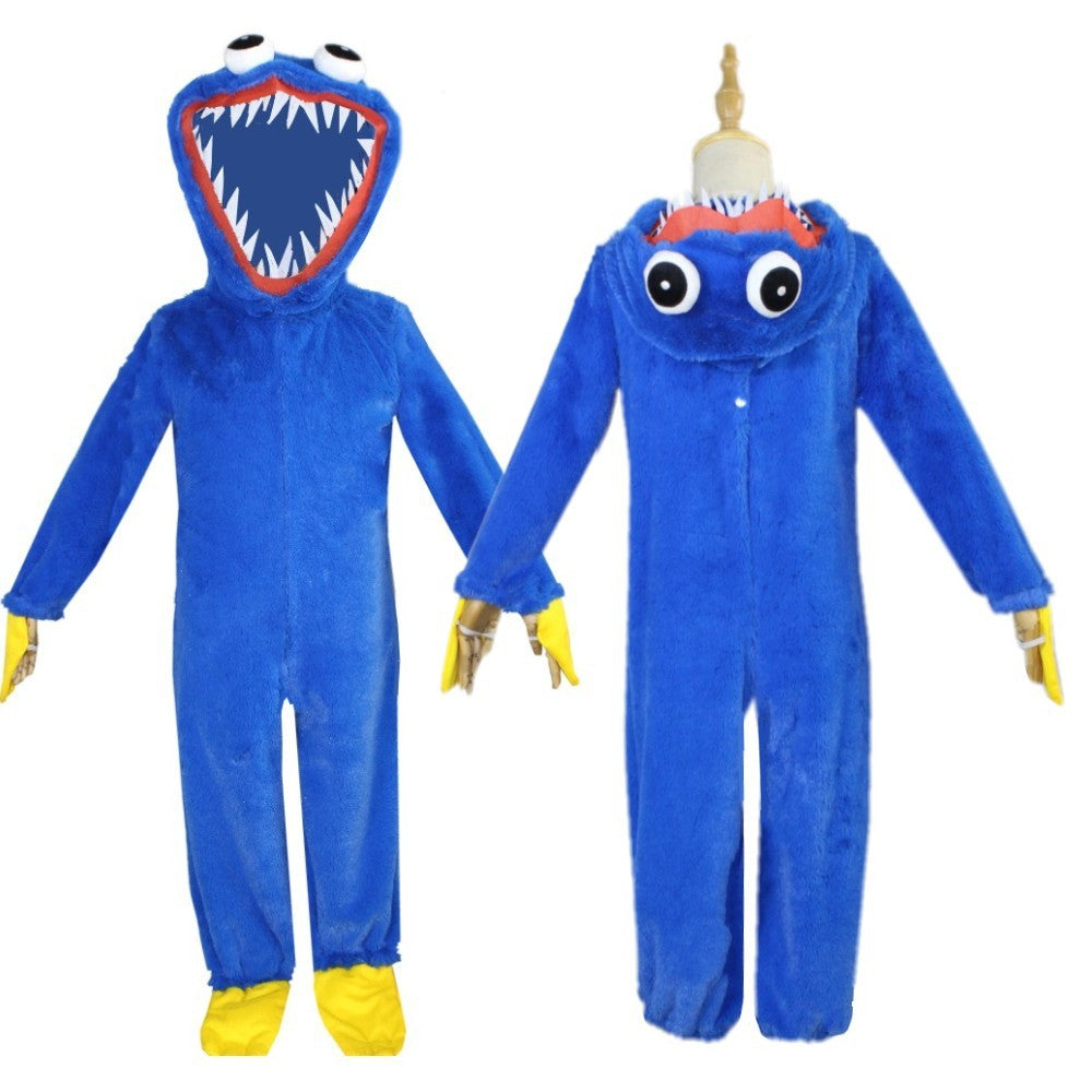 Kids Poppy Playtime Cosplay Outfit Huggy Wuggy Costume Plush Party Clothes Set