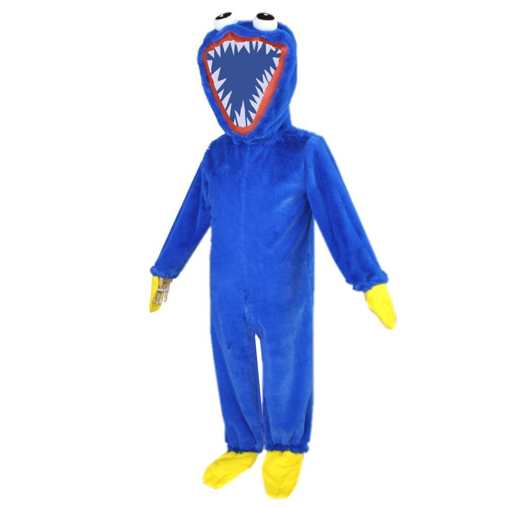 Kids Poppy Playtime Cosplay Outfit Huggy Wuggy Costume Plush Party Clothes Set