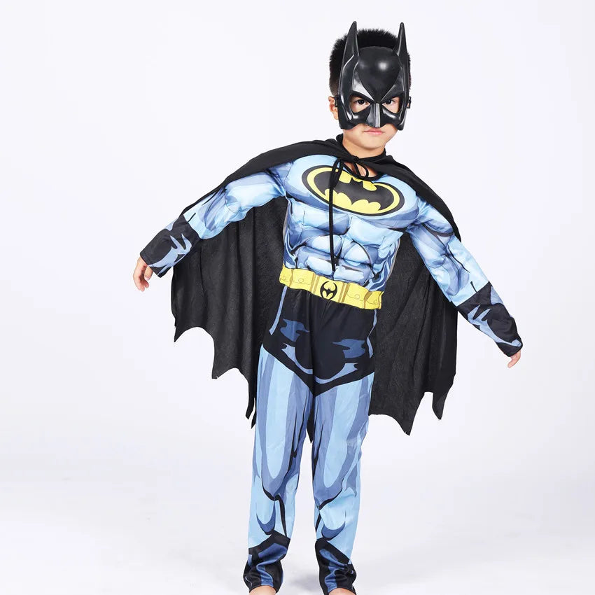 Boys Bat Costume Batboy Fancy Kids Superhero Costumes Comic Cosplay Outfits