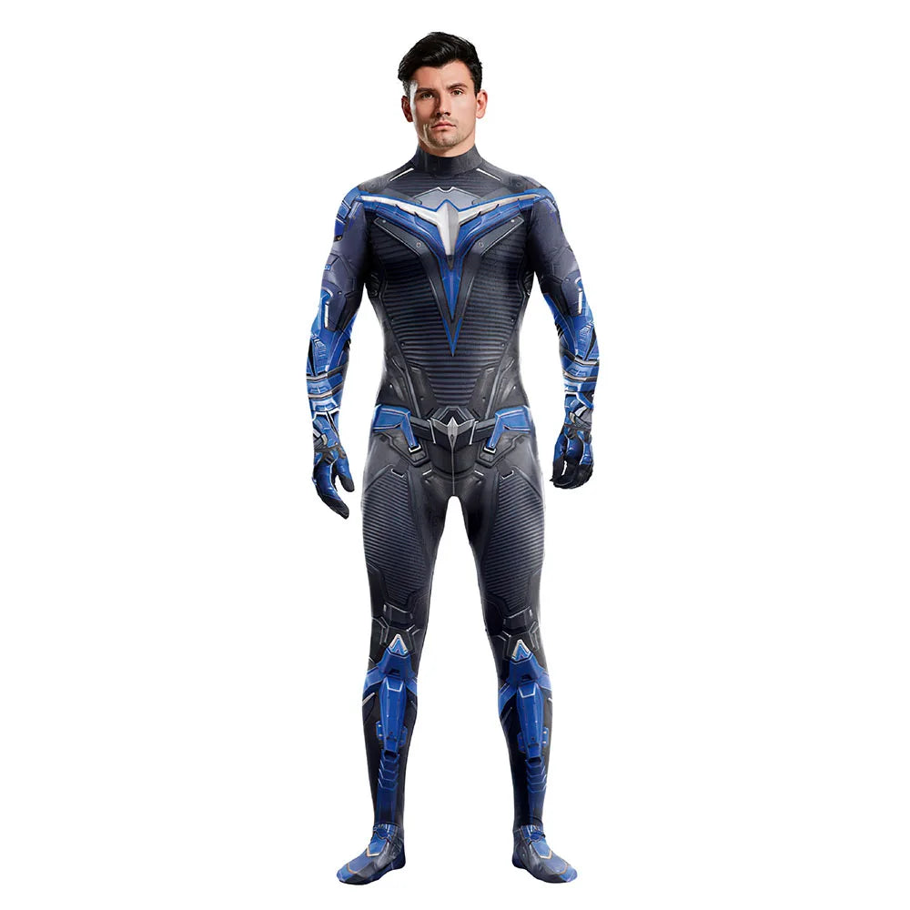 Movie Gotham Knights Nightwing Cosplay 3D Jumpsuit Women Men Bat Cosplay Costume