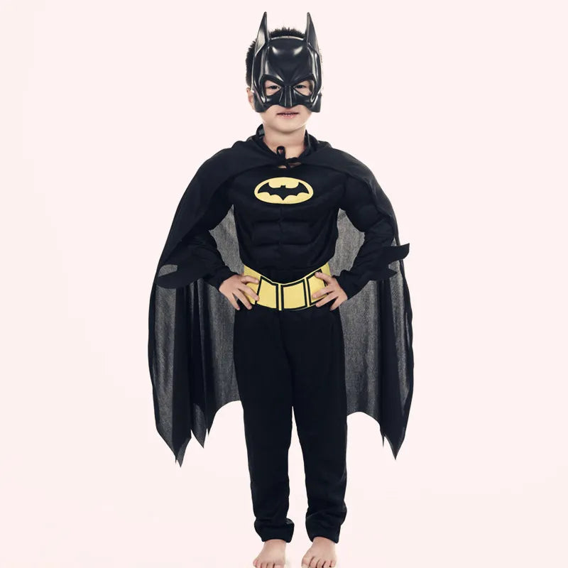 Boys Bat Costume Batboy Fancy Kids Superhero Costumes Comic Cosplay Outfits