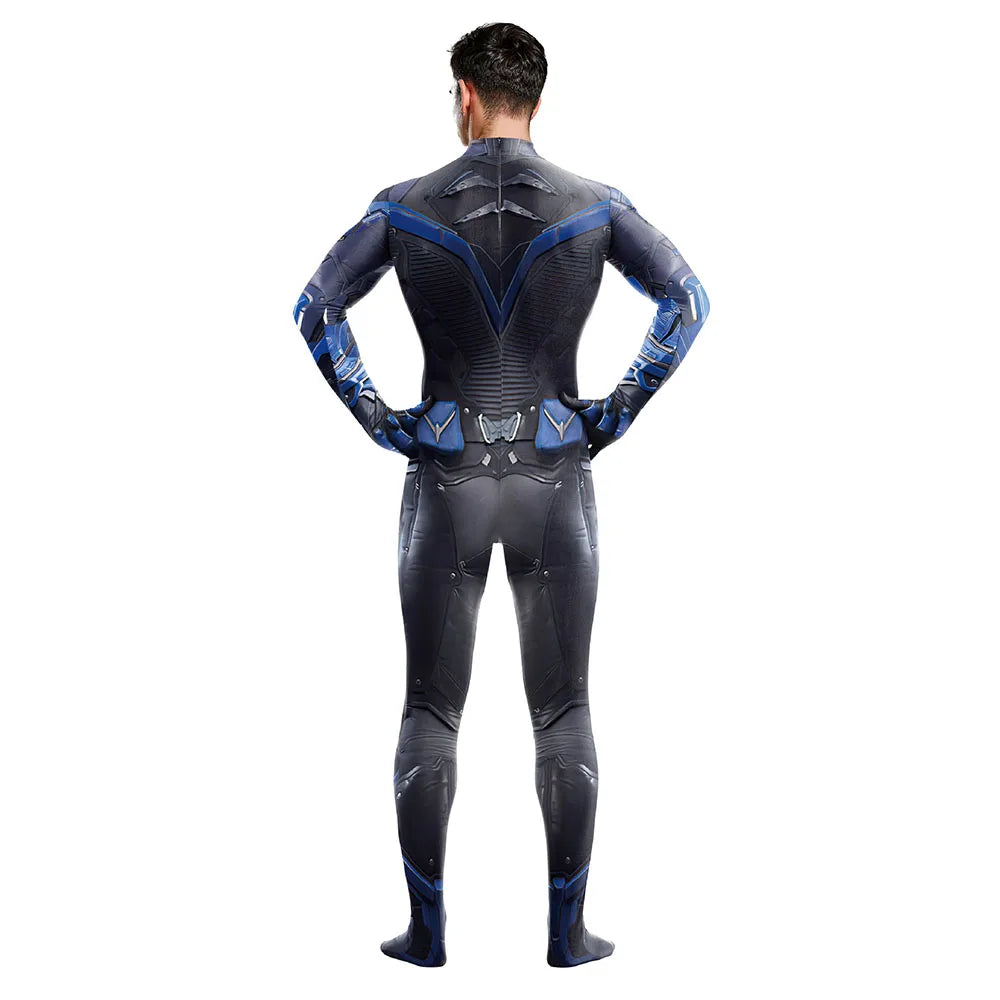 Movie Gotham Knights Nightwing Cosplay 3D Jumpsuit Women Men Bat Cosplay Costume