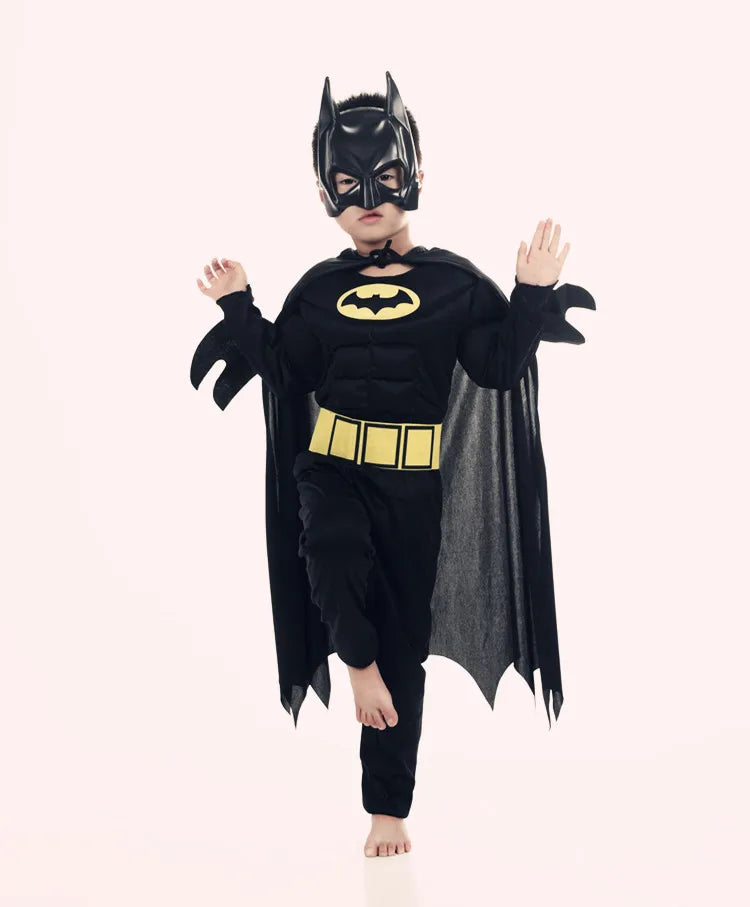 Boys Bat Costume Batboy Fancy Kids Superhero Costumes Comic Cosplay Outfits