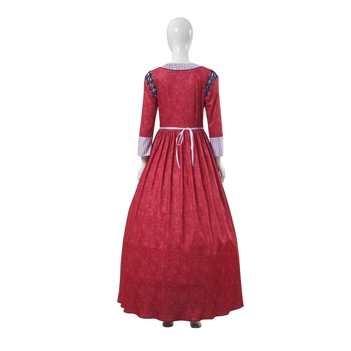 Women Princess Cosplay Maid Costume Red Party Maid Apron Dress