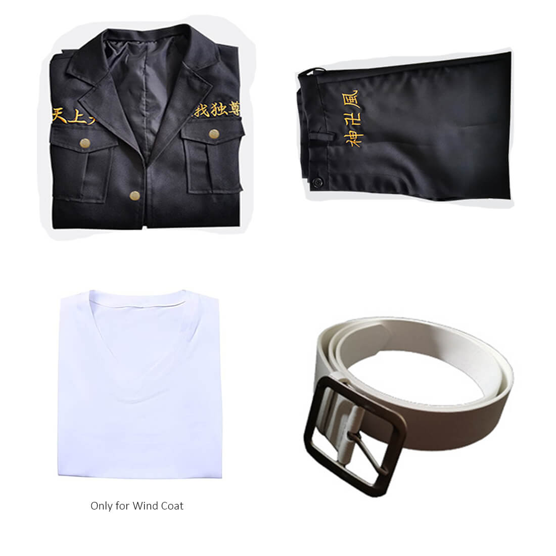 Tokio Revengers Costumes Manjiro Ryuguji and Captains Halloween Cosplay Uniform Suit