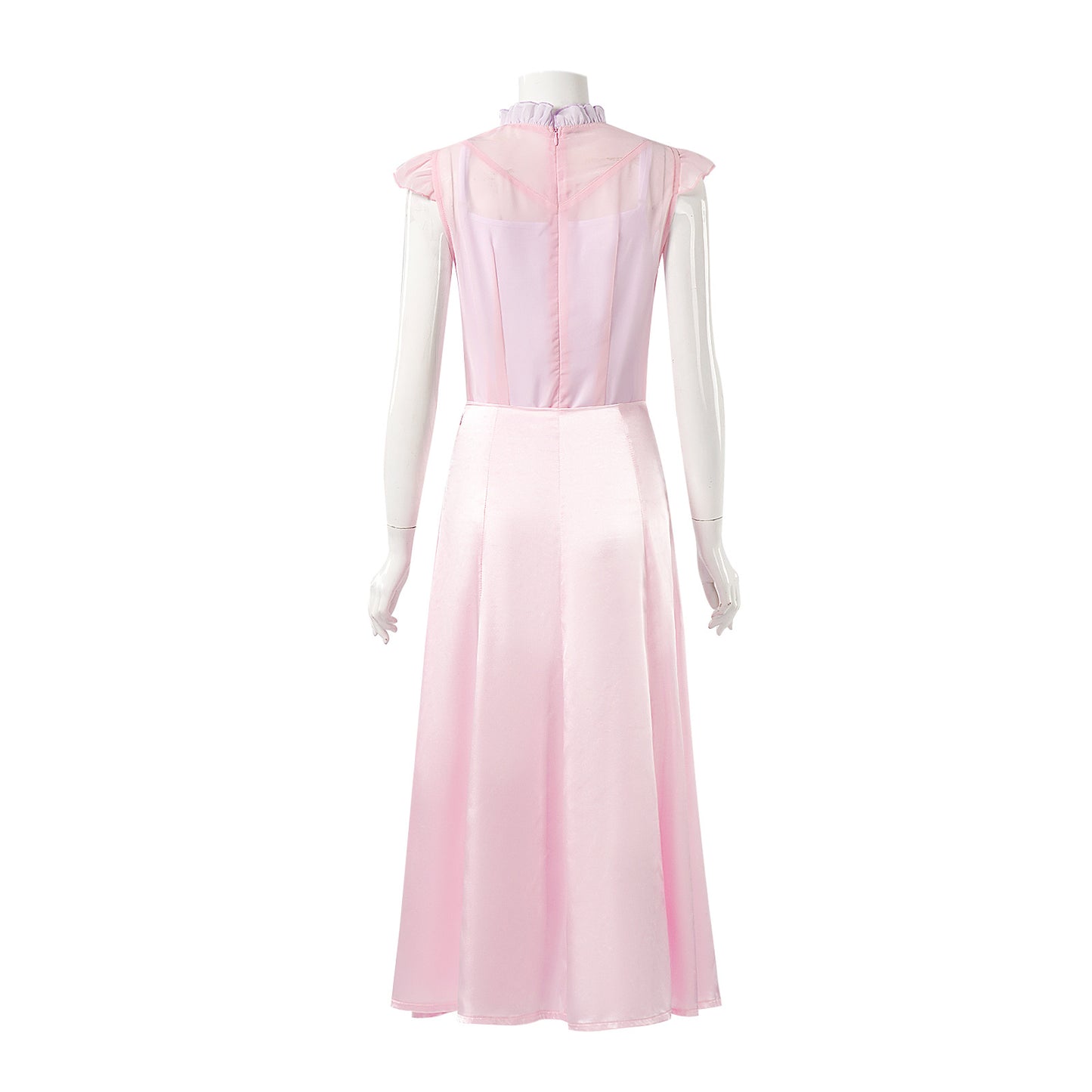 Glinda Pink Dress Women Witch Cosplay Costume Set