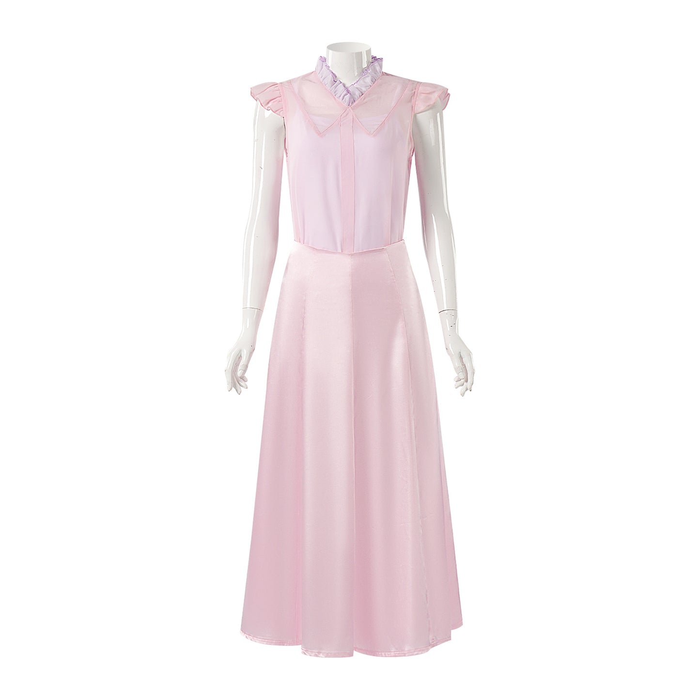 Glinda Pink Dress Women Witch Cosplay Costume Set
