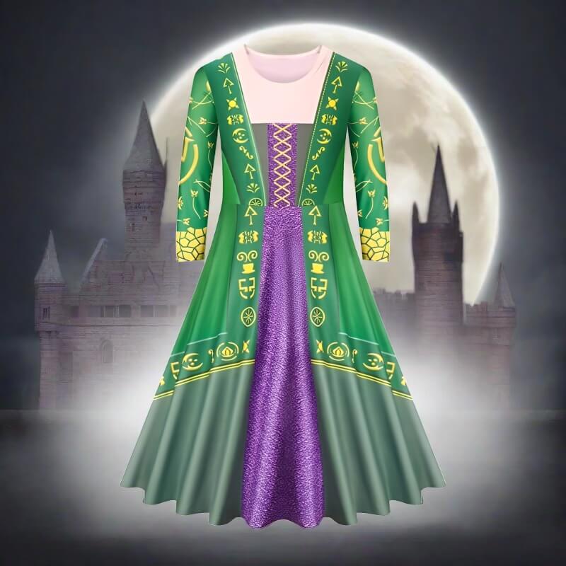 Kids Winifred Sanderson Costume Halloween Cosplay Dress Up 3-10Y