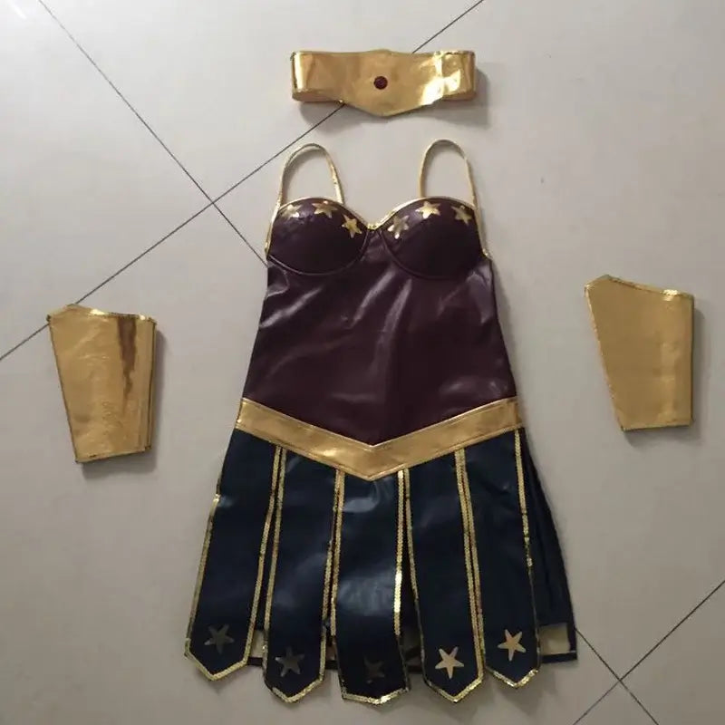 Female Superhero Costume Role-play Women's Cosplay Costume Party Sexy Women Dress