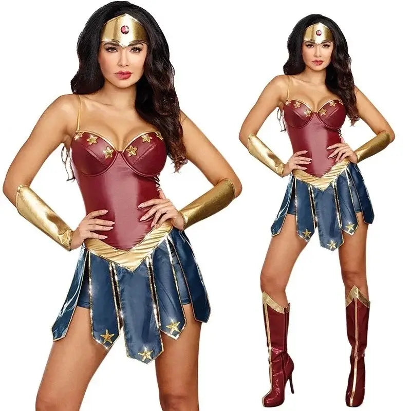 Female Superhero Costume Role-play Women's Cosplay Costume Party Sexy Women Dress