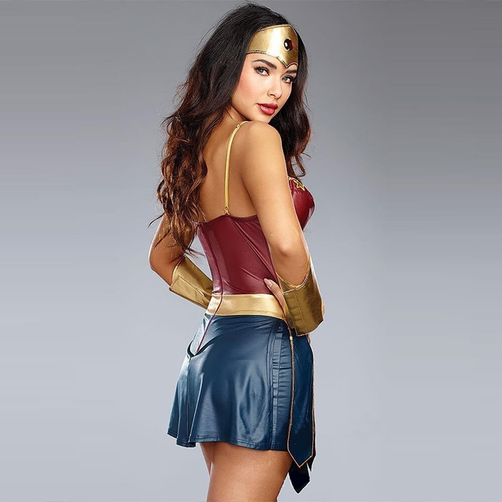 Female Superhero Costume Role-play Women's Cosplay Costume Party Sexy Women Dress