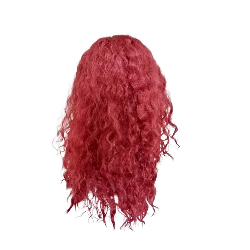 Filles La montée Rouge 4 Robe de princesse Film 2024 Costume rouge avec longue perruque rouge pour fête déguisée